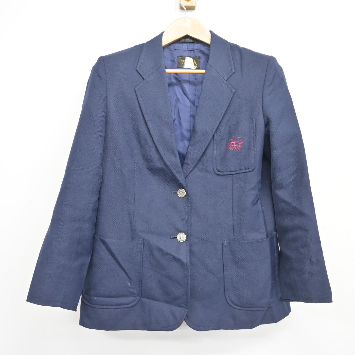 【中古】広島県 可部中学校 女子制服 3点 (ブレザー・ジャンパースカート) sf104042