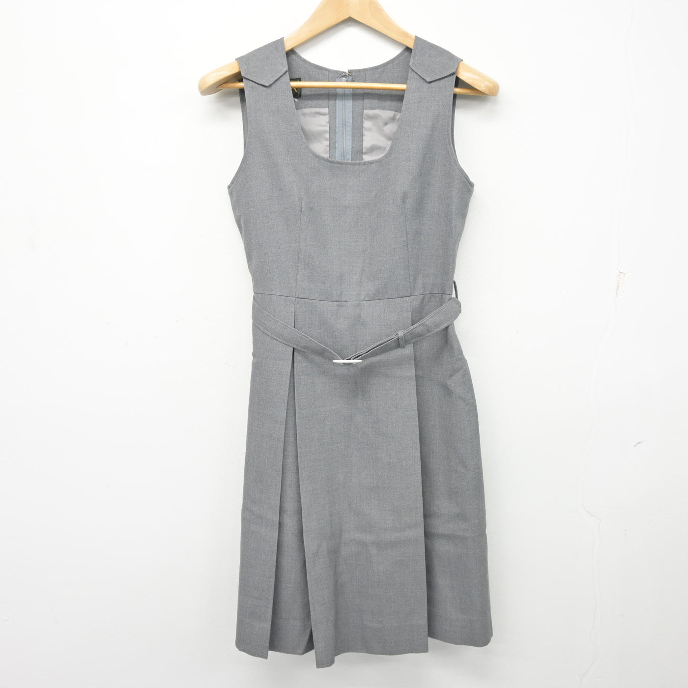 【中古】広島県 可部中学校 女子制服 2点 (シャツ・ジャンパースカート) sf104043