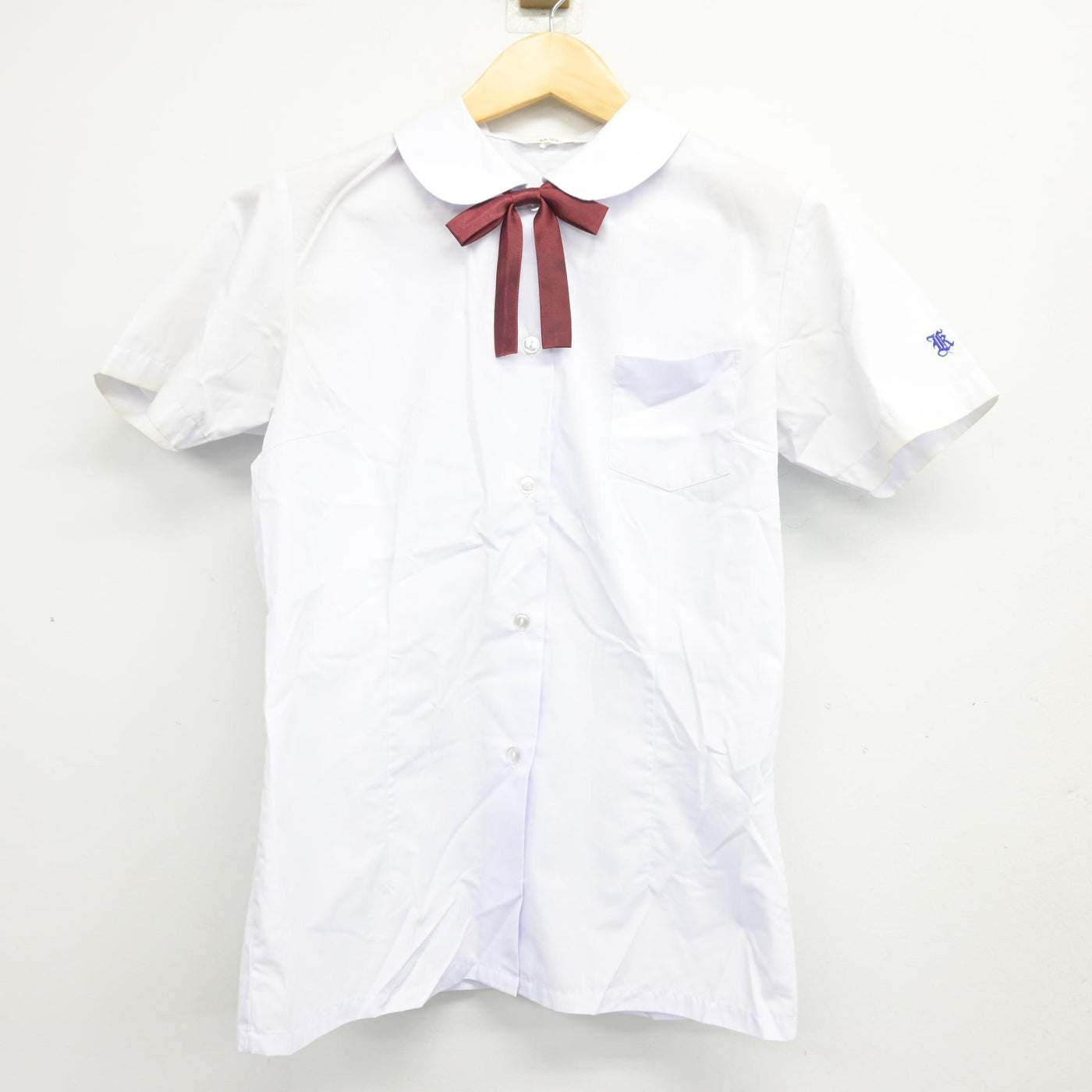 【中古】広島県 可部中学校 女子制服 3点 (シャツ・ジャンパースカート) sf104045