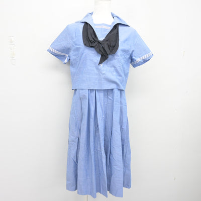 【中古】熊本県 ルーテル学院高等学校 女子制服 4点 (ニット・セーラー服・ジャンパースカート) sf104051