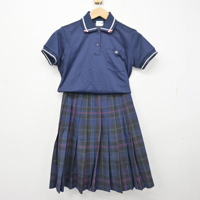 【中古】熊本県 熊本中央高等学校 女子制服 3点 (シャツ・スカート) sf104053