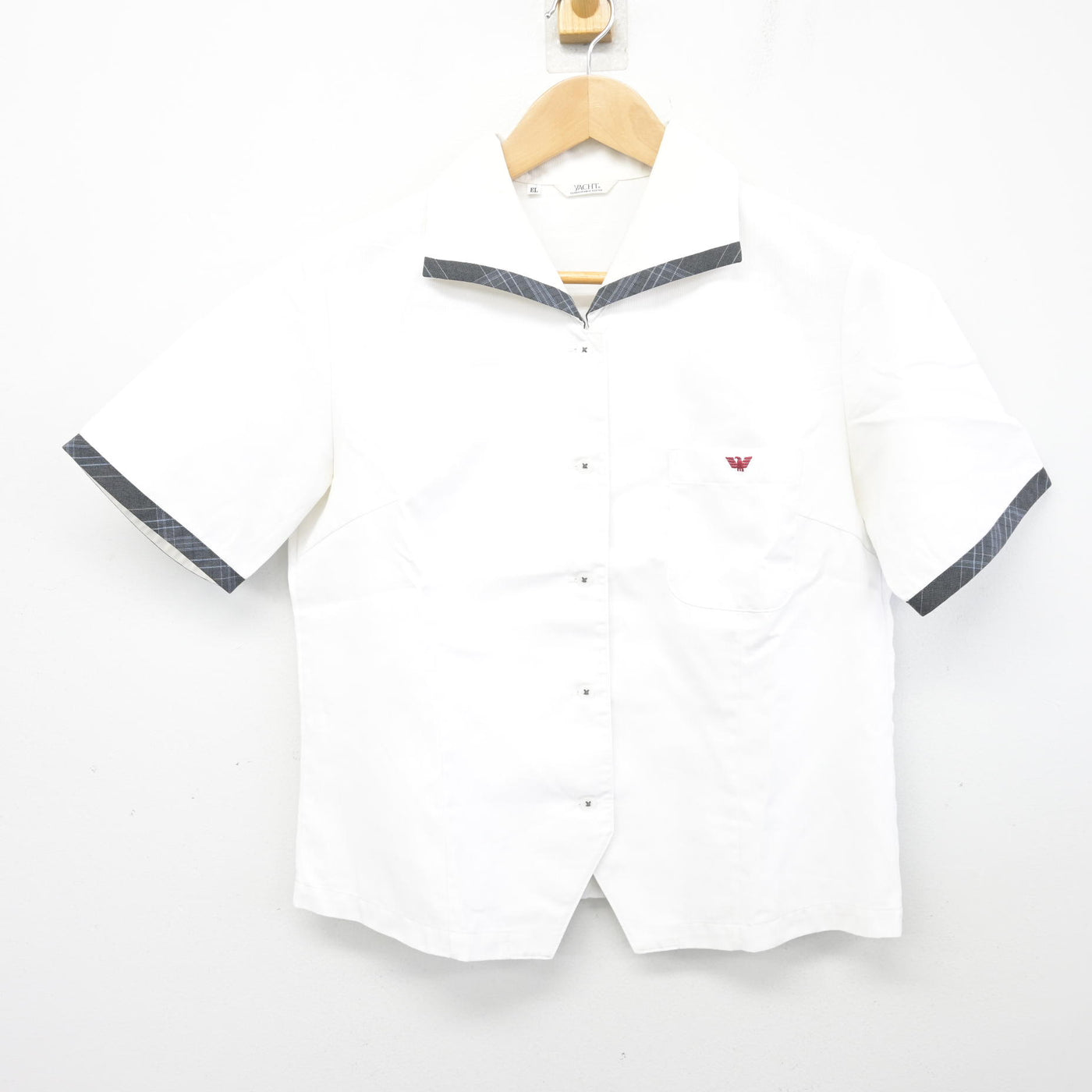 【中古】兵庫県 明石西高等学校 女子制服 2点 (ニット・シャツ) sf104066