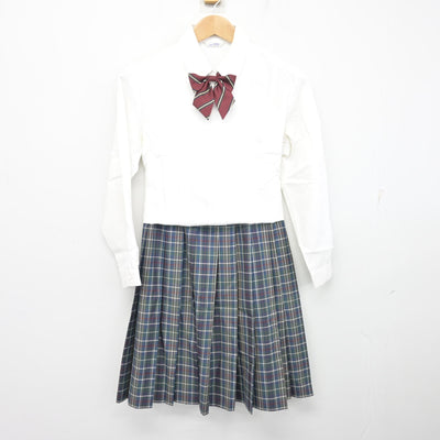 【中古】宮崎県 宮崎日本大学中学校/旧制服 女子制服 4点 (ブレザー・シャツ・スカート) sf104068