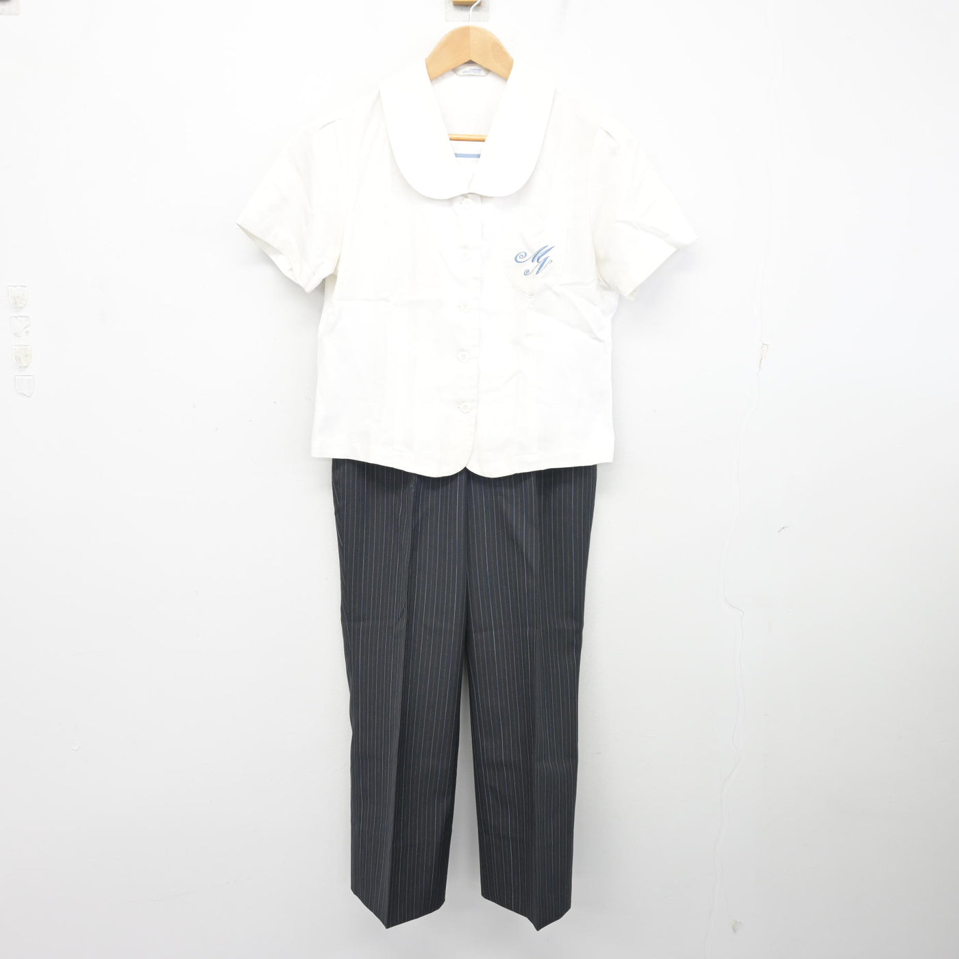 【中古】宮崎県 宮崎日本大学中学校/旧制服 女子制服 2点 (ブラウス・ズボン) sf104072