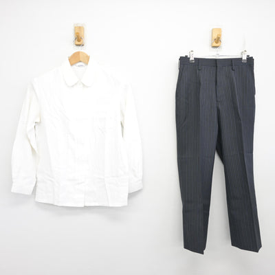 【中古】宮崎県 宮崎日本大学中学校/旧制服 女子制服 2点 (シャツ・ズボン) sf104073