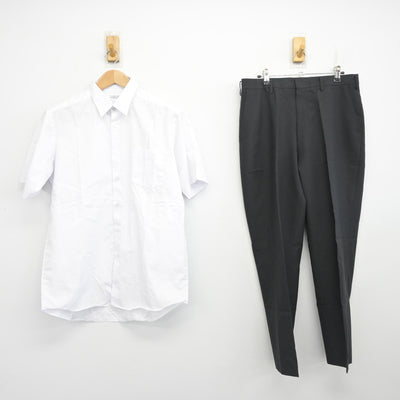 【中古】茨城県 日高中学校 男子制服 2点 (シャツ・ズボン) sf104081