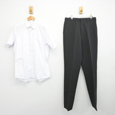 【中古】茨城県 日高中学校 男子制服 2点 (シャツ・ズボン) sf104082
