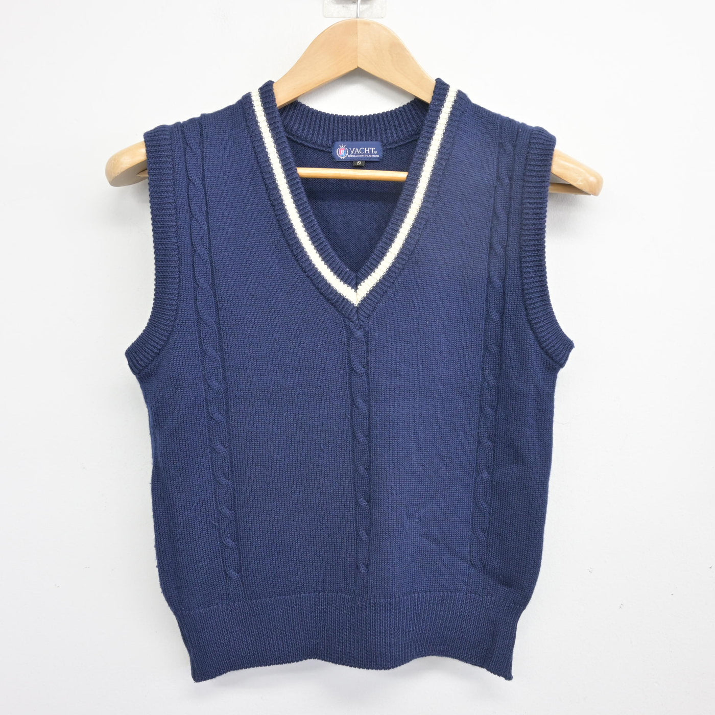 【中古】鳥取県 鳥取湖陵高等学校 女子制服 2点 (ニットベスト・スカート) sf104089