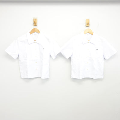 【中古】鳥取県 鳥取湖陵高等学校 女子制服 3点 (シャツ・スカート) sf104090