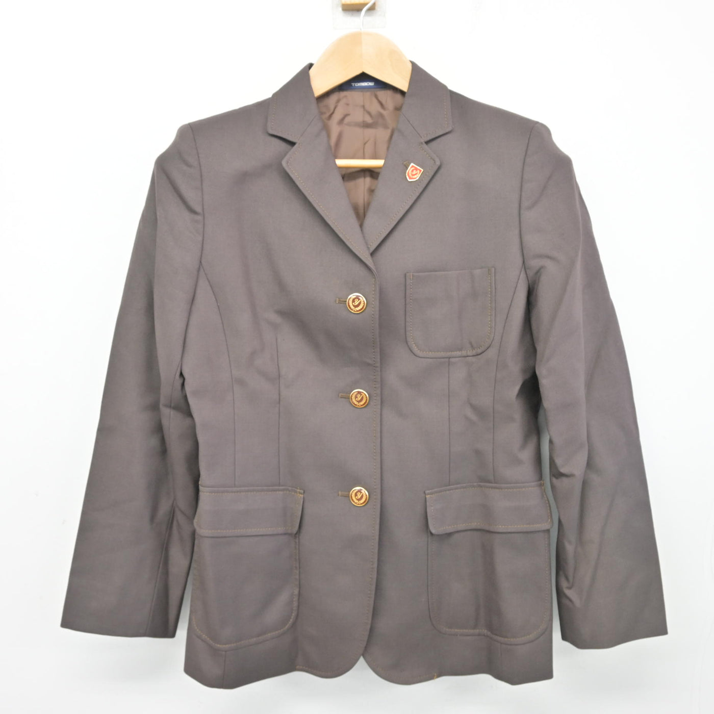 【中古】大分県 柳ヶ浦高等学校 女子制服 3点 (ブレザー・スカート) sf104091