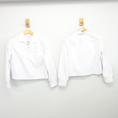 【中古】岩手県 盛岡第三高等学校 女子制服 3点 (シャツ・スカート) sf104101