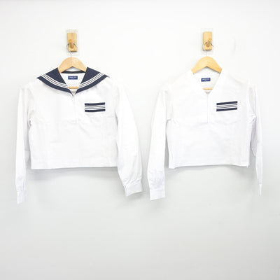 【中古】北海道 北海道札幌北高等学校 女子制服 3点 (セーラー服・スカート) sf104104