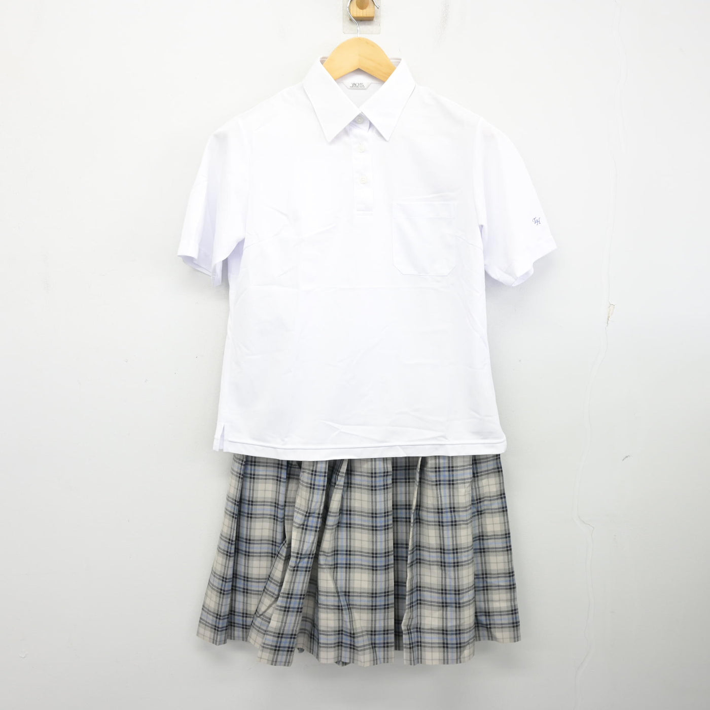 【中古】北海道 北海道札幌手稲高等学校 女子制服 3点 (シャツ・スカート) sf104105