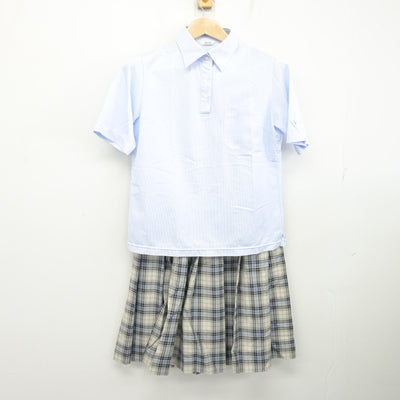 【中古】北海道 北海道札幌手稲高等学校 女子制服 3点 (シャツ・スカート) sf104105