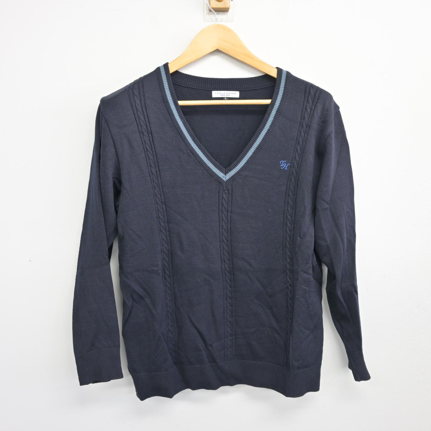 【中古】北海道 北海道札幌手稲高等学校 女子制服 2点 (ニット・ニットベスト) sf104106