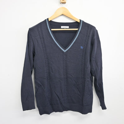 【中古】北海道 北海道札幌手稲高等学校 女子制服 2点 (ニット・ニットベスト) sf104106