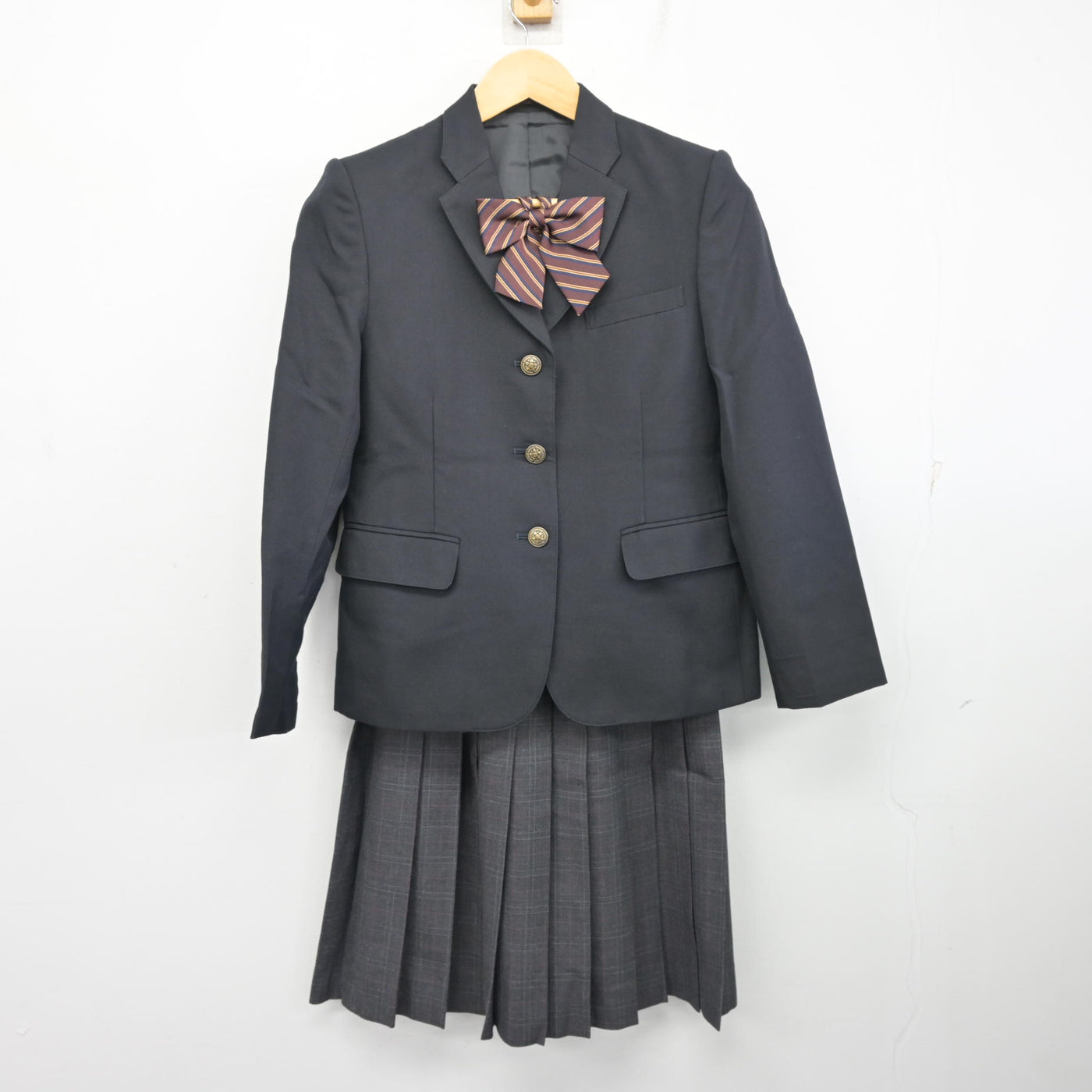 【中古】東京都 松江第五中学校 女子制服 3点 (ブレザー・スカート) sf104114