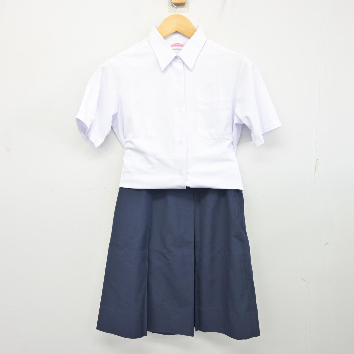 【中古】宮城県 東向陽台中学校 女子制服 2点 (シャツ・スカート) sf104121