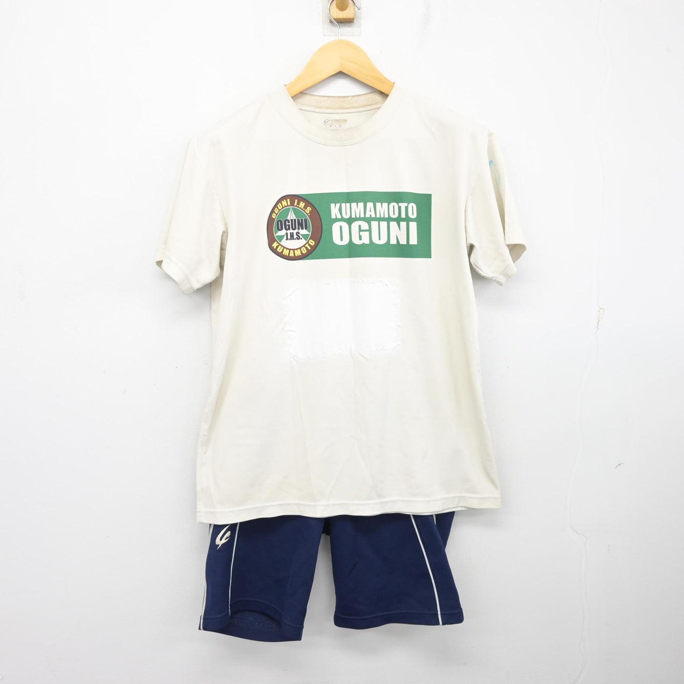 【中古】熊本県 小国中学校 女子制服 2点 (体操服 上・体操服 下) sf104127