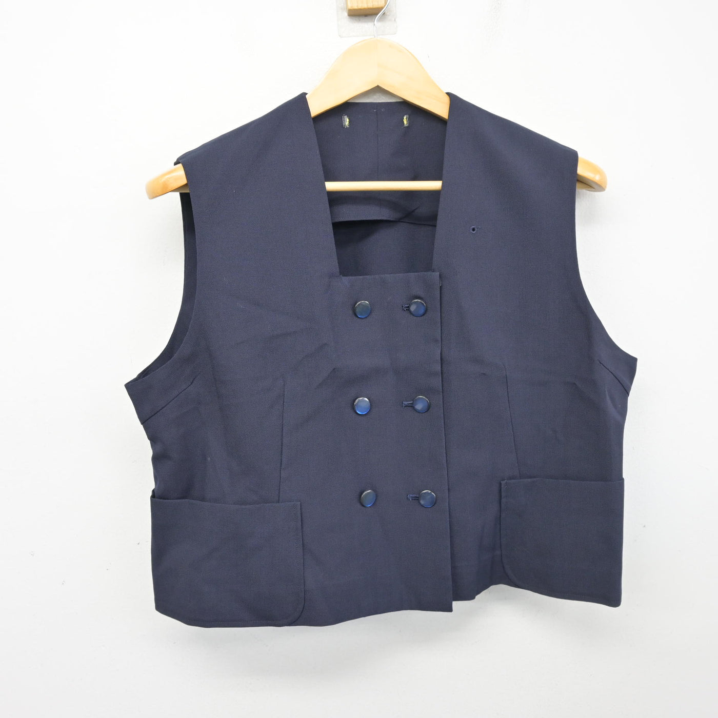 【中古】愛知県 同朋高等学校 女子制服 2点 (ベスト・スカート) sf104132