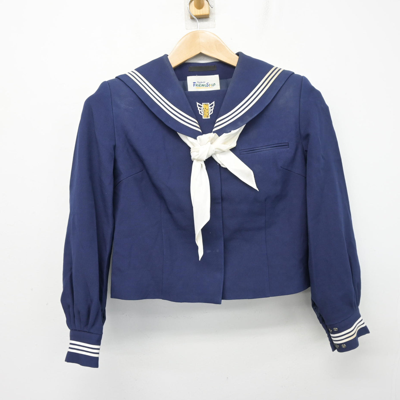 【中古】千葉県 畑沢中学校 女子制服 3点 (セーラー服・スカート) sf104140