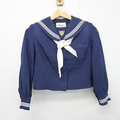 【中古】千葉県 畑沢中学校 女子制服 3点 (セーラー服・スカート) sf104140