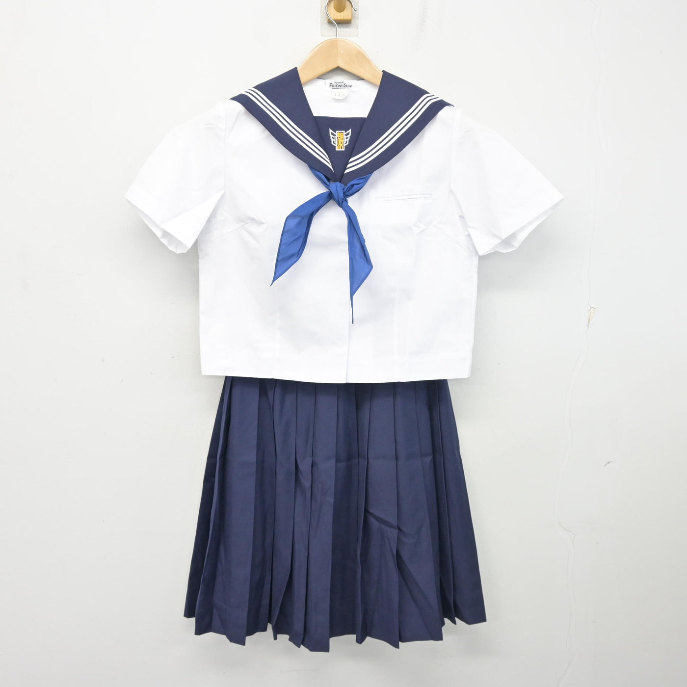 【中古】千葉県 畑沢中学校 女子制服 3点 (セーラー服・スカート) sf104141