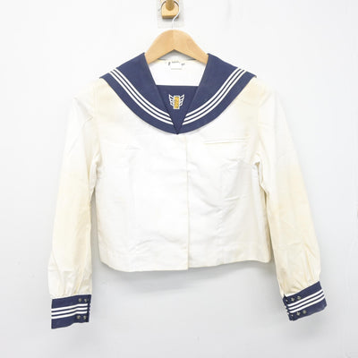【中古】千葉県 畑沢中学校 女子制服 2点 (セーラー服・スカート) sf104142
