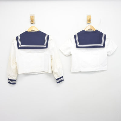 【中古】千葉県 畑沢中学校 女子制服 2点 (セーラー服) sf104143