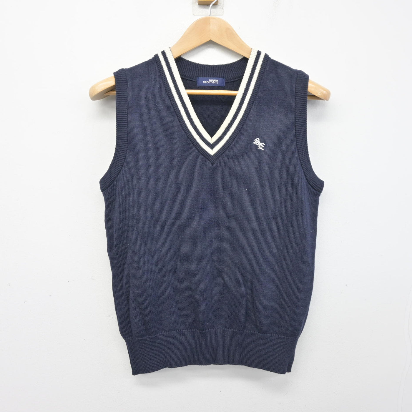 【中古】埼玉県 草加東高等学校 女子制服 2点 (ニット・ニットベスト) sf104146