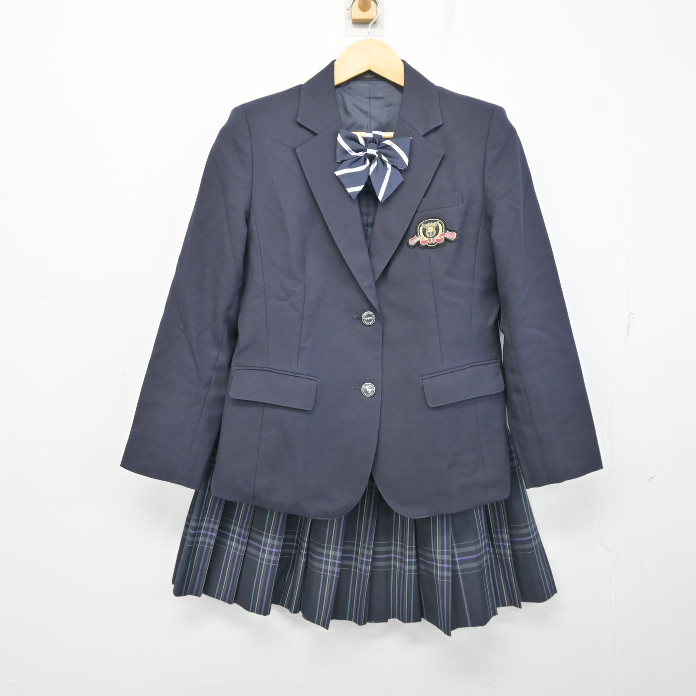 【中古】神奈川県 幸高等学校 女子制服 4点 (ブレザー・スカート) sf104153
