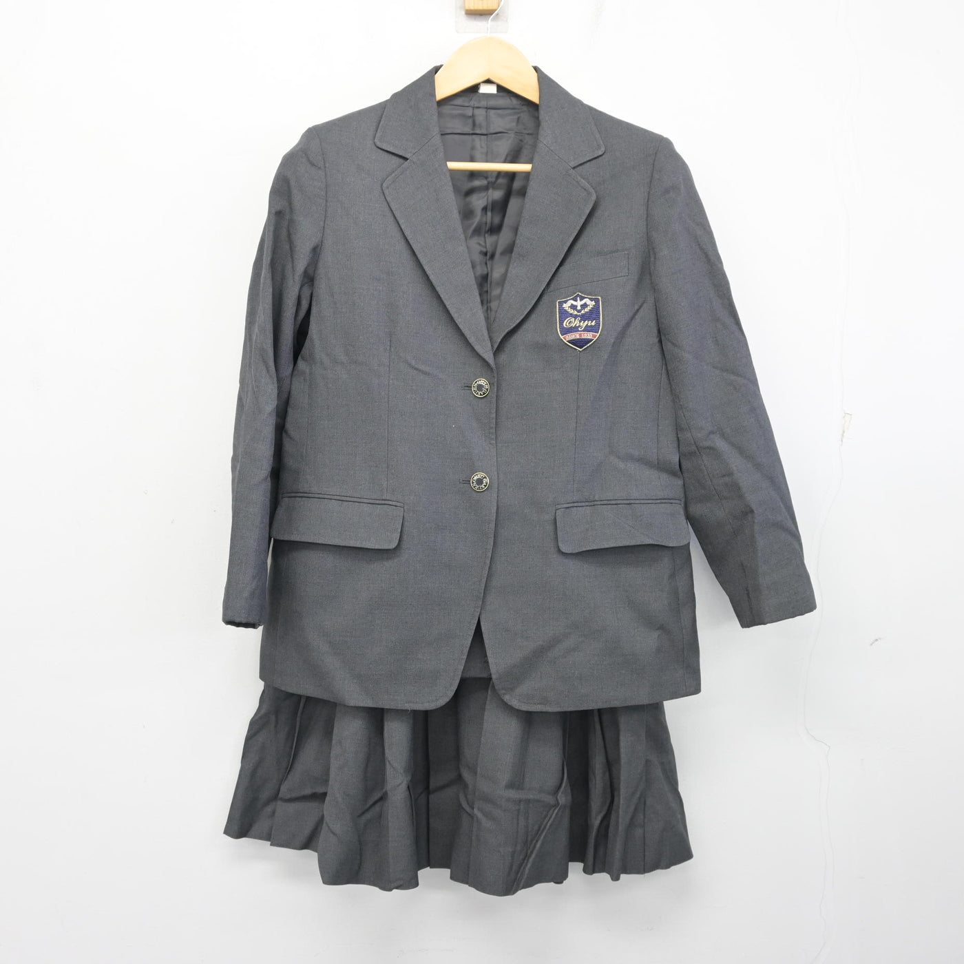 【中古】東京都 鷗友学園女子中学高等学校 女子制服 2点 (ブレザー・スカート) sf104172