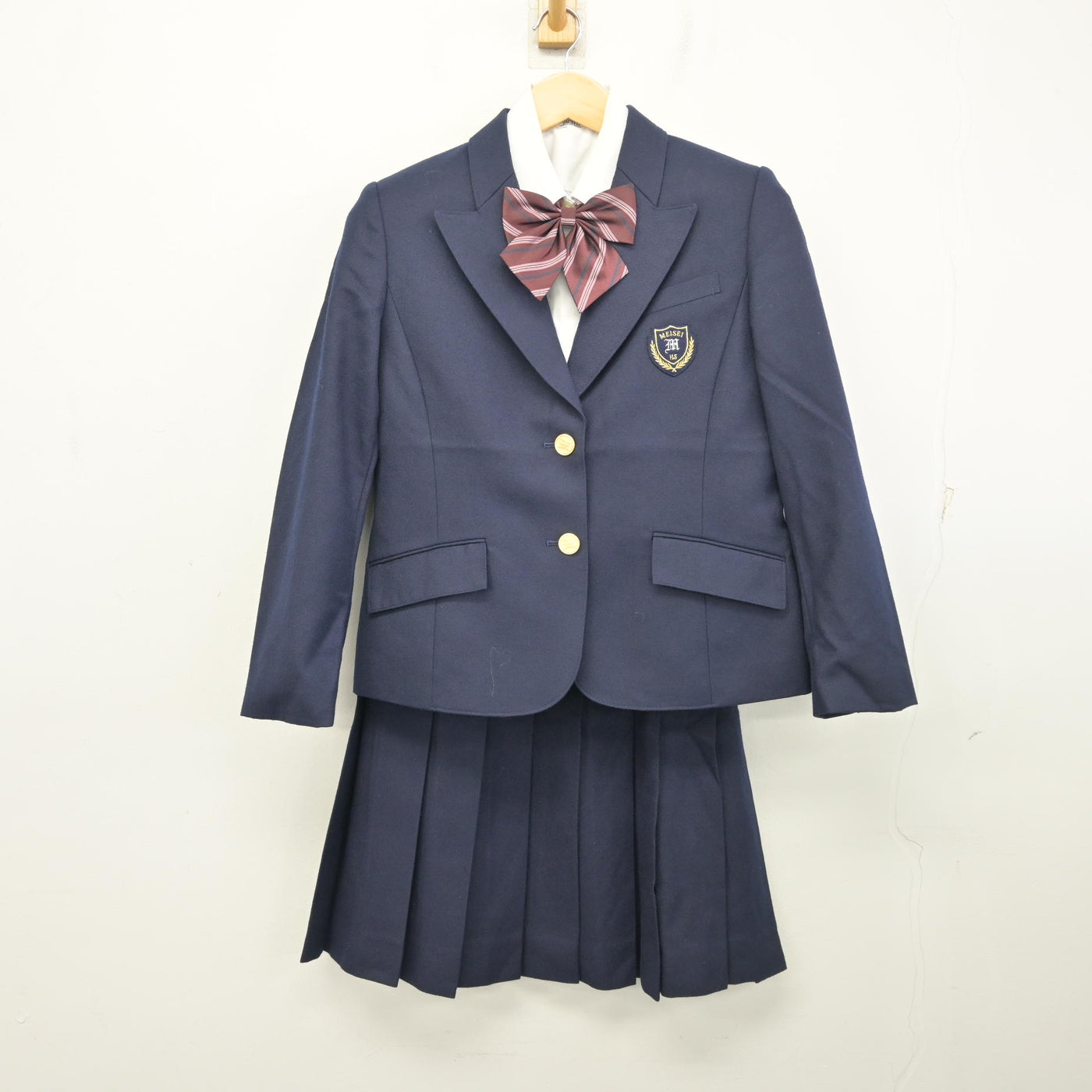 【中古】東京都 明星学苑 明星高等学校 女子制服 4点 (ブレザー・シャツ・スカート) sf104180