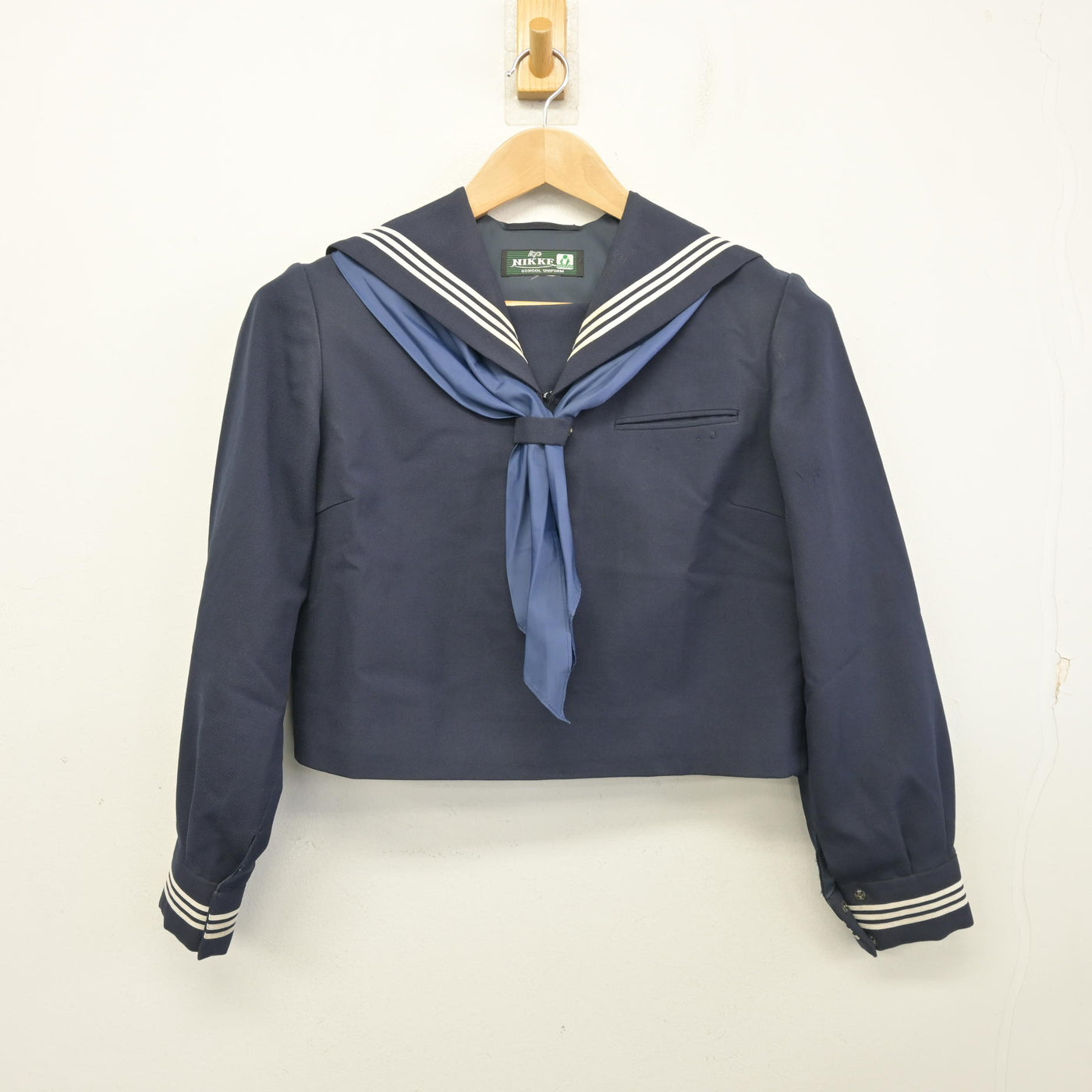 【中古】神奈川県 御幸中学校 女子制服 3点 (セーラー服・ジャンパースカート) sf104181