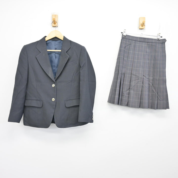中古】千葉県 天羽高等学校 女子制服 3点 (ブレザー・スカート 