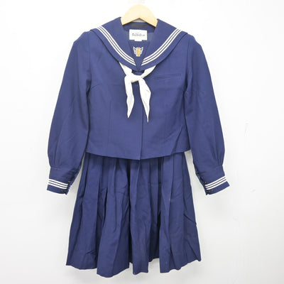 【中古】千葉県 畑沢中学校 女子制服 3点 (セーラー服・スカート) sf104207