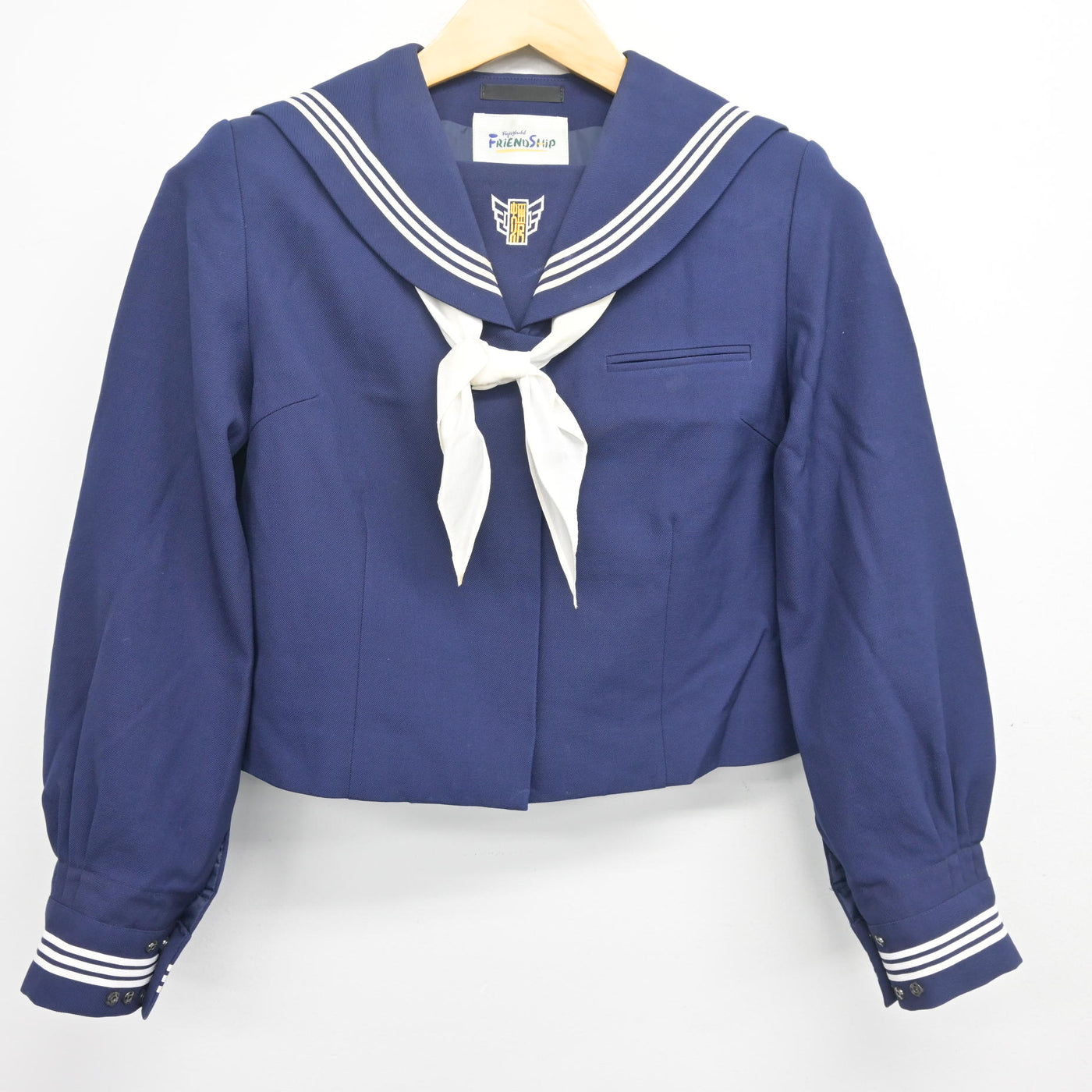 【中古】千葉県 畑沢中学校 女子制服 3点 (セーラー服・スカート) sf104207