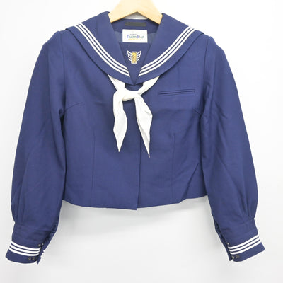 【中古】千葉県 畑沢中学校 女子制服 3点 (セーラー服・スカート) sf104207