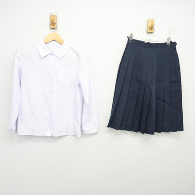 【中古】岩手県 西根第一中学校 女子制服 4点 (ブレザー・ベスト・シャツ・スカート) sf104224