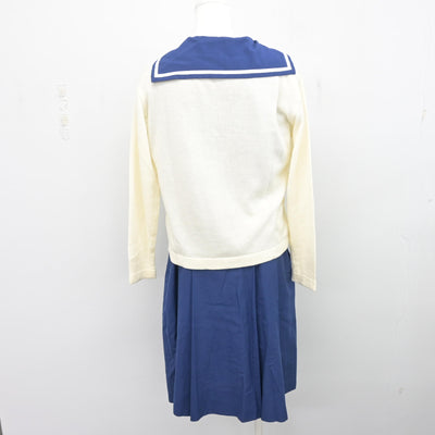 【中古】熊本県 熊本信愛女学院中学高等学校 女子制服 3点 (ニット・セーラー服・スカート) sf104229