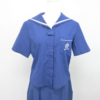 【中古】熊本県 熊本信愛女学院中学高等学校 女子制服 3点 (ニット・セーラー服・スカート) sf104229