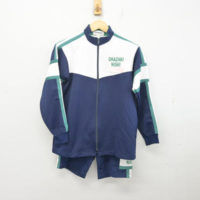 【中古】愛知県 岡崎西高等学校 女子制服 3点 (ジャージ 上・体操服 下・ジャージ 下) sf104251