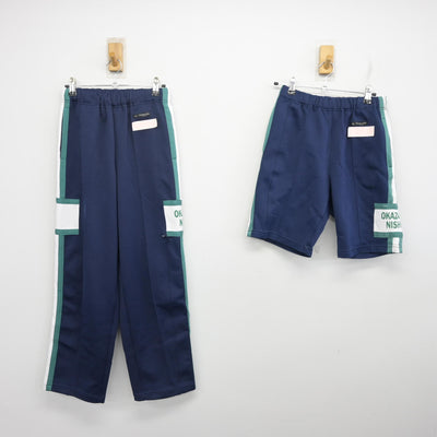 【中古】愛知県 岡崎西高等学校 女子制服 3点 (ジャージ 上・体操服 下・ジャージ 下) sf104251