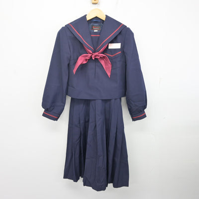 【中古】宮崎県 妻中学校 女子制服 3点 (セーラー服・スカート) sf104261