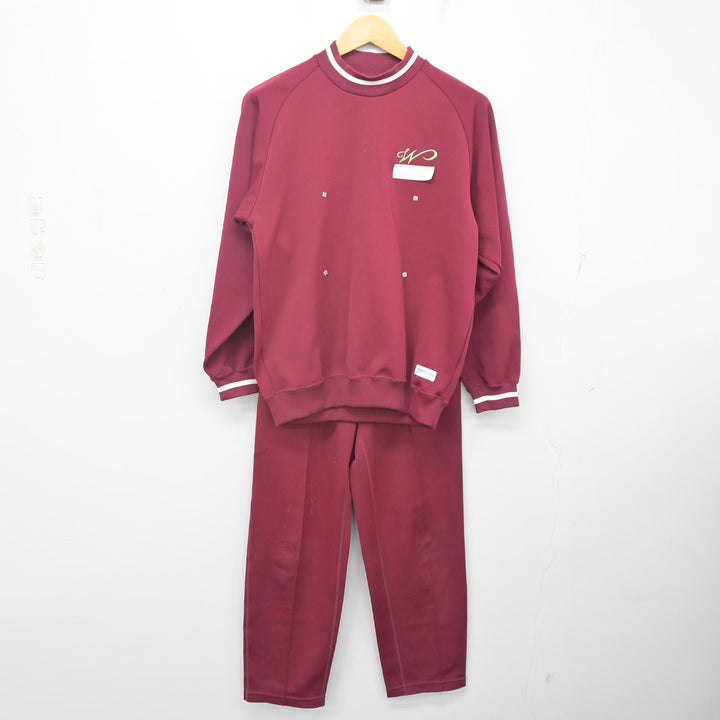 中古】長崎県 長崎西高等学校 女子制服 2点 (ジャージ 上・ジャージ 下