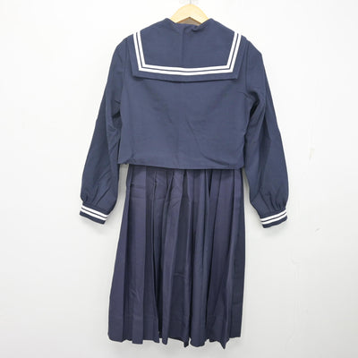 【中古】熊本県 託麻中学校 女子制服 2点 (セーラー服・ジャンパースカート) sf104331