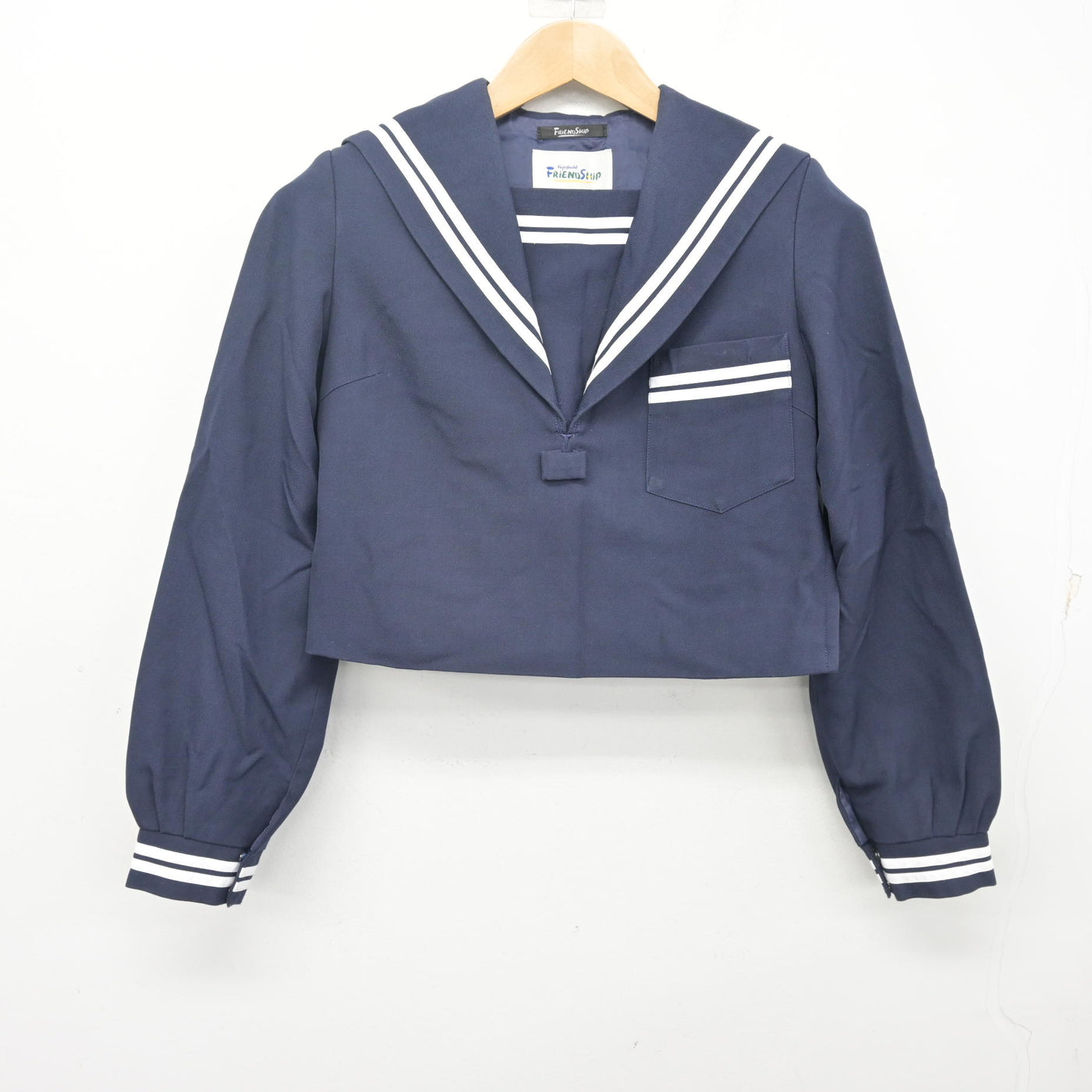 【中古】熊本県 託麻中学校 女子制服 2点 (セーラー服・ジャンパースカート) sf104331