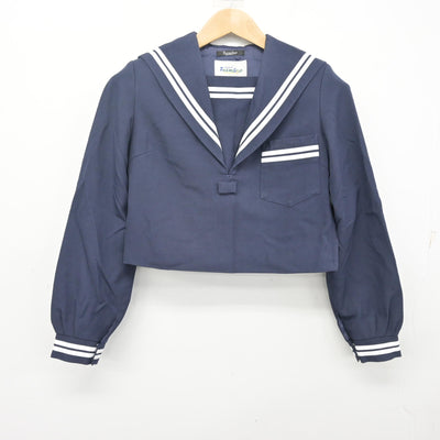 【中古】熊本県 託麻中学校 女子制服 2点 (セーラー服・ジャンパースカート) sf104331