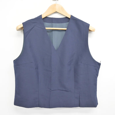 【中古】神奈川県 寛政中学校 女子制服 2点 (ベスト・スカート) sf104383