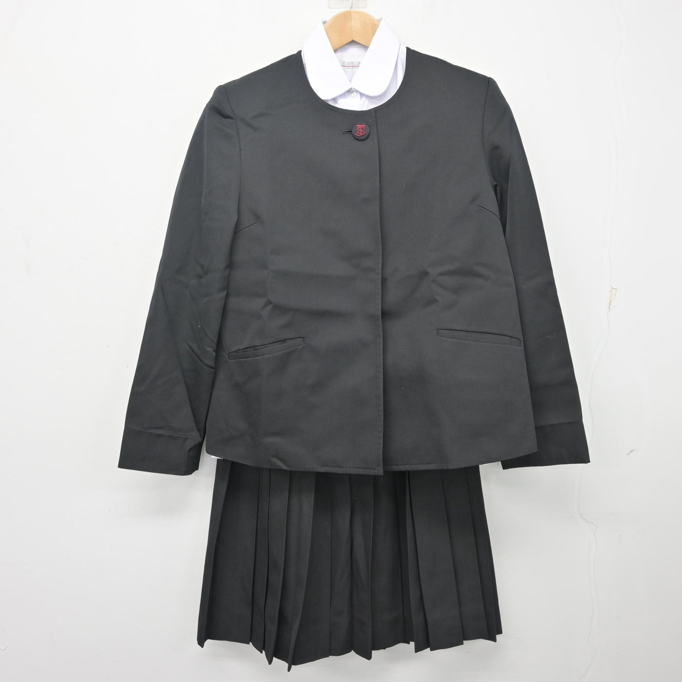 中古】愛知県 城北中学校 女子制服 3点 (ブレザー・シャツ・スカート 